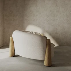 Divano curvo bianco Golfo*Livio Cioffi Best