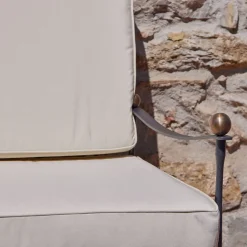 Divano da esterno reclinabile con cuscino a trama incrociata*DMG Fiesole Hot