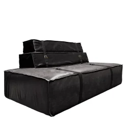 Divano Docker in pelle nera*DLA Design Lab Discount