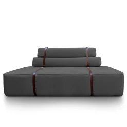 Divano Docker in velluto grigio cenere*DLA Design Lab