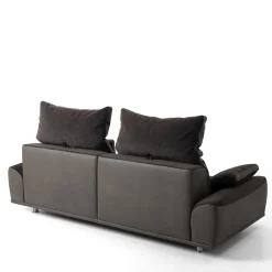 Divano Grand Tour in tessuto e pelle nera*Mantellassi 1926 Discount