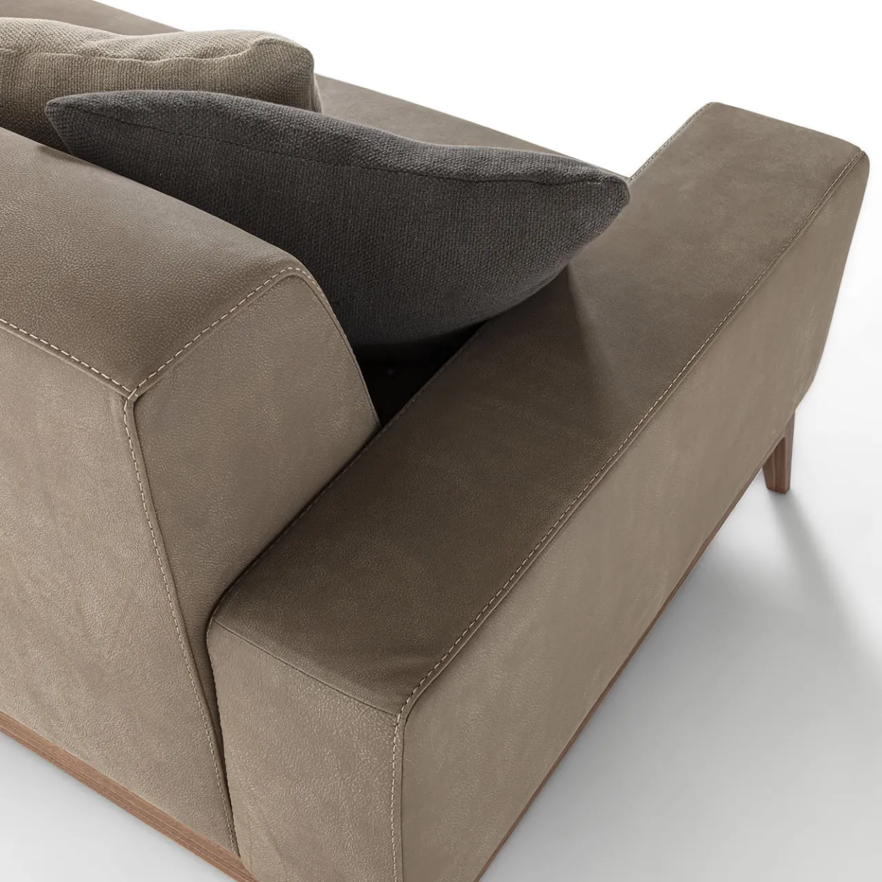 Divano Hermitage 3 posti Taupe*Durame Outlet