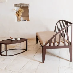 Divano in acciaio corten Oblì*TrackDesign Clearance