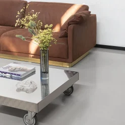 Divano in pelle marrone Haring di Dainellistudio*Daytona Sale