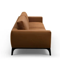 Divano in pelle Milano Cookie-Brown di Giuseppe Manzoni*Bodema Best