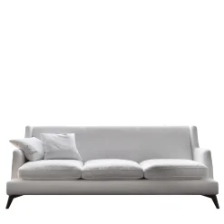 Divano in Tessuto Imbottito Bianco con Piuma Class*Vibieffe Sale