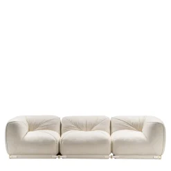Divano Leisure 3 posti bianco di Lorenza Bozzoli*Ghidini 1961 Sale
