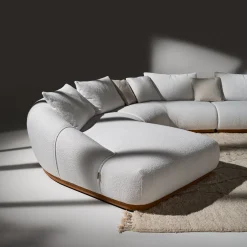 Divano Manila Bianco Curvilineo e Modulabile by Palomba + Serafini #1*Ferri 1956 Online