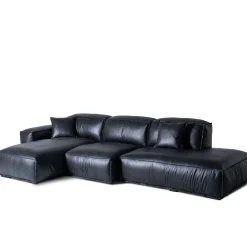 Divano Modulabile Placido in Pelle Antracite*Mantellassi 1926 Best