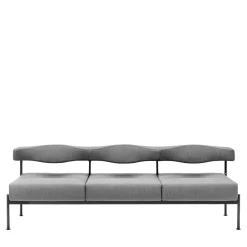 Divano Momo 3 posti grigio*Sitia Discount