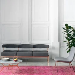 Divano Momo 3 posti grigio*Sitia Discount