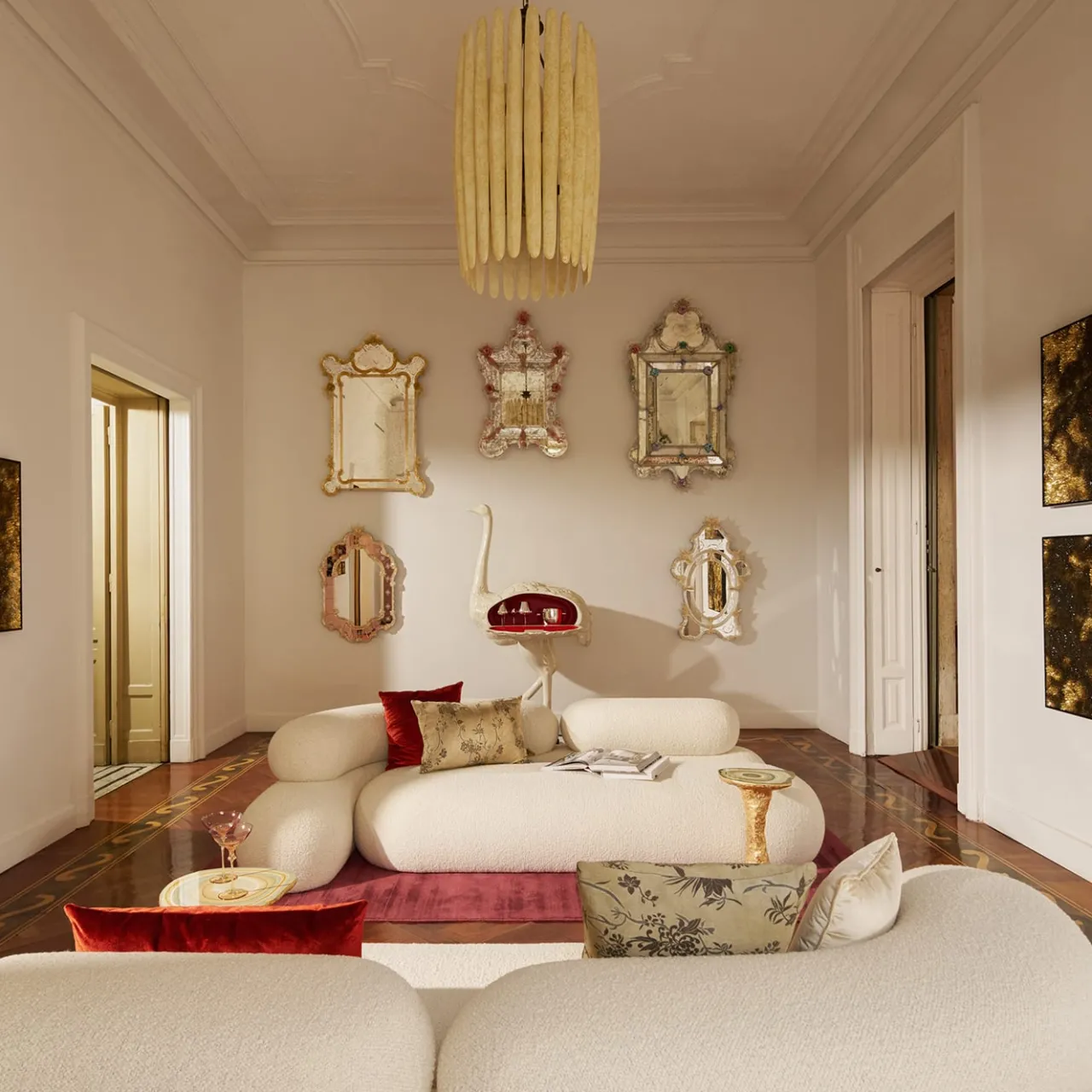 Divano Nefelibata bianco in jacquard bielastico*Adrenalina Best