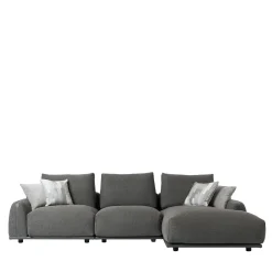 Divano Paloma con chaise longue grigio antracite*Mantellassi 1926 Sale