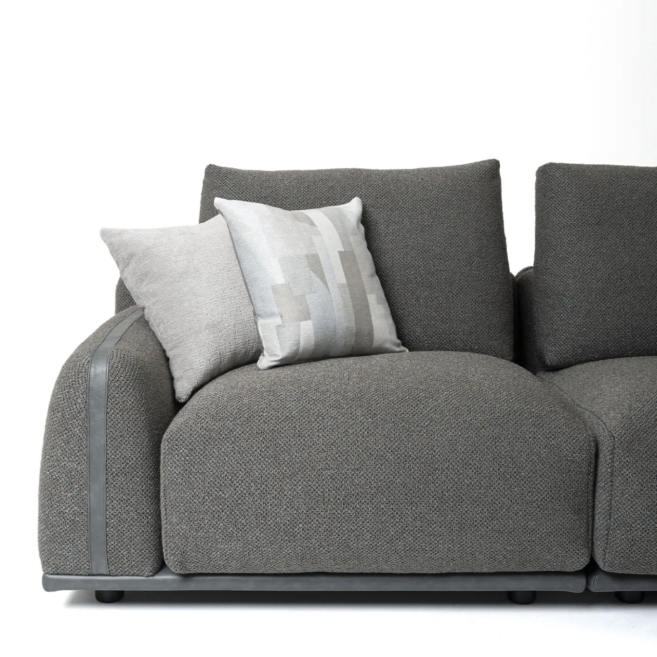 Divano Paloma con chaise longue grigio antracite*Mantellassi 1926 Sale