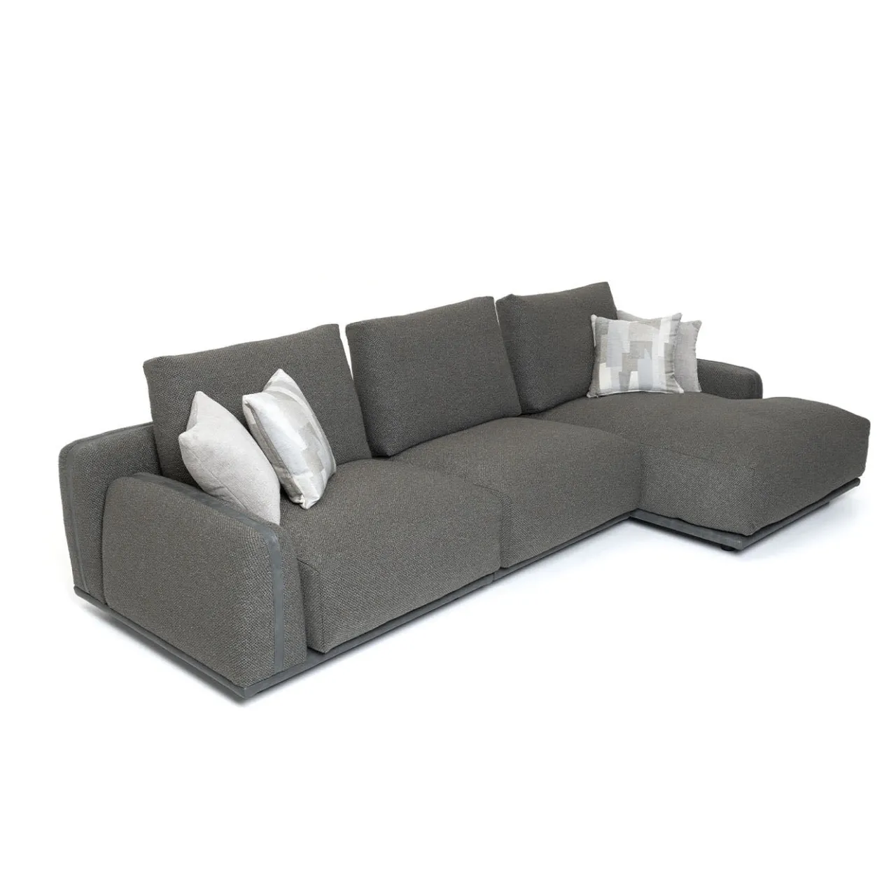 Divano Paloma con chaise longue grigio antracite*Mantellassi 1926 Sale