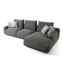 Divano Paloma con chaise longue grigio antracite*Mantellassi 1926 Sale