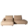 Divano Paloma in Tessuto Beige con Chaise Longue e Lato Libero*Mantellassi 1926