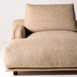 Divano Paloma in Tessuto Beige con Chaise Longue e Lato Libero*Mantellassi 1926