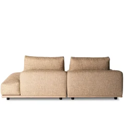 Divano Paloma in Tessuto Beige con Chaise Longue e Lato Libero*Mantellassi 1926