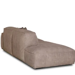 Divano Placido in Pelle Grigia con Lato Libero*Mantellassi 1926 Clearance