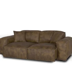 Divano Placido in Pelle Marrone*Mantellassi 1926 Sale