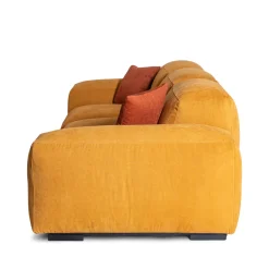 Divano Placido in Tessuto Giallo a 3 Posti*Mantellassi 1926 Best