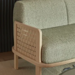 Divano Raquette 181 verde di Cristina Celestino*Billiani 1911 Discount