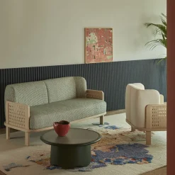 Divano Raquette 181 verde di Cristina Celestino*Billiani 1911 Discount