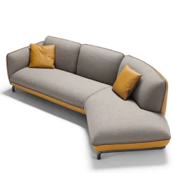 Divano Rock Angolare Grigio e Senape*Franco Ferri Hot