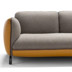 Divano Rock Angolare Grigio e Senape*Franco Ferri Hot