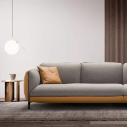 Divano Rock Angolare Grigio e Senape*Franco Ferri Hot