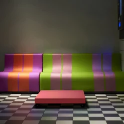 Divano Sofo verde e rosa*Poltronova Online