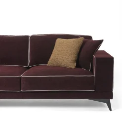 Divano Tesla con chaise longue bordeaux*Mantellassi 1926