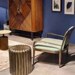 ED/20 281 Sgabello basso bronzato Babylon*Zanaboni Online