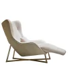 Egoiste Chaise Longue in Pelle Bianca*Visionnaire Outlet