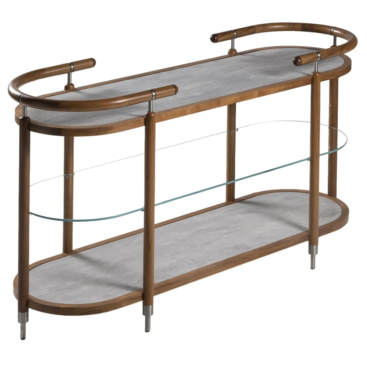 Etagère Ginepro Low Dark Iroko*Annibale Colombo Online