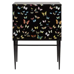 Farfalle Nero Rialzato Piccolo Armadietto*Fornasetti Discount