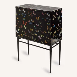 Farfalle Nero Rialzato Piccolo Armadietto*Fornasetti Discount