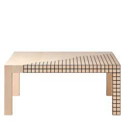 Frammento Misura Tavolino da Caffè Quadrato in Frassino e Wengé*Morelato New