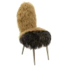 Furry sedia vintage beige e nera*Draga & Aurel Hot