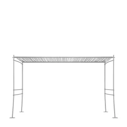 Gazebo rettangolare Bambusae di Zanellato/Bortotto*Dante Negro Outlet