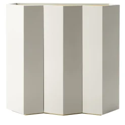 Gemma Armadio in legno bianco-grigio a zig-zag*Black Tie