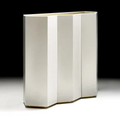 Gemma Armadio in legno bianco-grigio a zig-zag*Black Tie