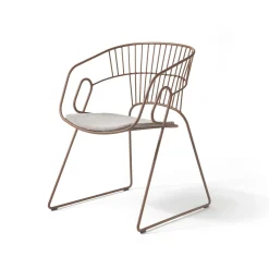 Giappone Sedia in acciaio marrone*Sitia New