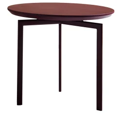 Grazioso tavolino rotondo rosso porpora di Angeletti Ruzza*My Home Hot