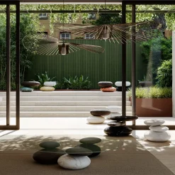 Keir Small Oval in Bianco del Re con seduta in legno Larice Bianco*Kreoo Clearance