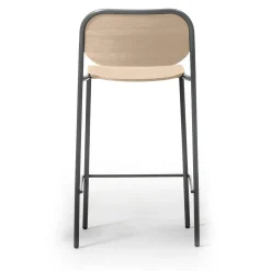 0179-LE Sgabello da bar Metis in rovere chiaro di Studio Gabbertas*TrabA' Sale