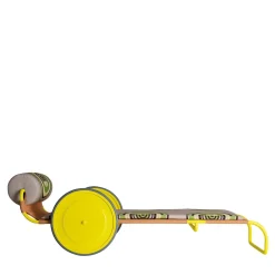 Lettino da sole giallo Locus Solus di Gae Aulenti*Exteta New