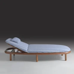 Lettino da sole per esterni Iroko Azzurro*Annibale Colombo