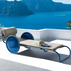 Lettino Locus Solus Blue di Gae Aulenti*Exteta New